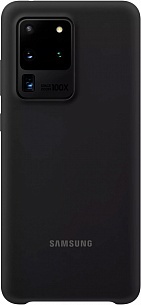 Silicone Cover для Samsung Galaxy S20 Ultra (черный)
